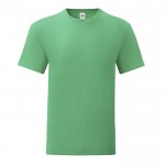 T-Shirt aus ringgesponnener Baumwolle 150 g/m2 Farbe grün Vorderansicht