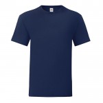 T-Shirt aus ringgesponnener Baumwolle 150 g/m2 Farbe marineblau Vorderansicht