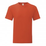 T-Shirt aus ringgesponnener Baumwolle 150 g/m2 Farbe dunkelorange Vorderansicht