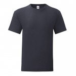 T-Shirt aus ringgesponnener Baumwolle 150 g/m2 Farbe dunkelblau Vorderansicht