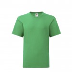Jungen-T-Shirt aus Baumwolle 150 g/m2 Farbe grün Vorderansicht