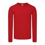 T-Shirt aus gekämmter Baumwolle 150 g/m2 Farbe rot Vorderansicht
