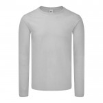 T-Shirt aus gekämmter Baumwolle 150 g/m2 Farbe grau Vorderansicht