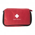 Erste-Hilfe-Kasten aus Polyester Farbe Rot zweite Ansicht