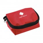 Erste-Hilfe-Kasten aus Polyester Farbe Rot dritte Ansicht