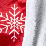 Decke mit Weihnachtsdekoration Farbe Rot vierte Ansicht