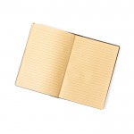 Notizbuch mit Einband aus Kaffeefasern Farbe Braun dritte Ansicht