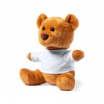 Weicher Teddybär mit weißem T-Shirt Farbe Beige zweite Ansicht