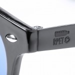 rPET-Sonnenbrille mit verspiegelten Gläsern bedruckt Farbe Schwarz fünfte Ansicht