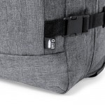 RPET-Koffer, TSA-konform und mit Rollen Farbe Grau achte Ansicht