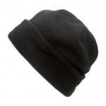 Mütze aus Fleece zum Bedrucken Farbe Schwarz erste Ansicht