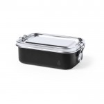 Luftdichte Lunchbox aus recyceltem Stahl Farbe Schwarz erste Ansicht