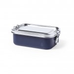 Luftdichte Lunchbox aus recyceltem Stahl Farbe Marineblau erste Ansicht