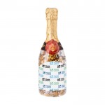 Champagnerflasche gefüllt mit Süßigkeiten farbe transparent Hauptansicht