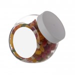 Glas mittlerer Größe mit einer Auswahl an Jelly Beans 900 ml farbe weiß zweite Ansicht