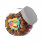 Glas mittlerer Größe mit einer Auswahl an Jelly Beans 900 ml farbe weiß