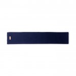 Unisex-Schal mit Aufnäher für Beschriftung Farbe Marineblau erste Ansicht