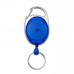 Original-Schlüsselanhänger mit Karabiner und ausziehbarem Clip Farbe Blau