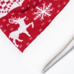 Polyestermütze im originellen Weihnachtsdesign und Bommel dritte Ansicht