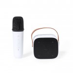 Karaoke-Set mit Lautsprecher und Mikrofon mit Bluetooth farbe weiß erste Ansicht