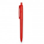 Kugelschreiber aus recyceltem Kunststoff mit blauer Tinte farbe rot erste Ansicht