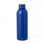 Flasche aus recyceltem Edelstahl in Metallic-Farben, 500 ml farbe blau erste Ansicht