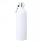 Flasche aus recyceltem Aluminium mit mattem Finish, 800 ml farbe weiß erste Ansicht