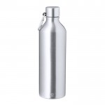 Flasche aus recyceltem Aluminium mit mattem Finish, 800 ml farbe silber erste Ansicht