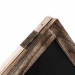 Tafel mit doppelseitiger und klappbarer Holzkante farbe holzton dritte Ansicht