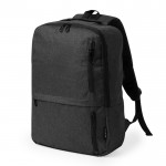 Laptop-Rucksack aus RPET mit 3 Vordertaschen, 15'' farbe schwarz erste Ansicht