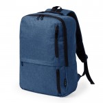 Laptop-Rucksack aus RPET mit 3 Vordertaschen, 15'' farbe marineblau erste Ansicht