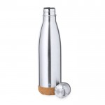 Doppelwandige Flasche aus recyceltem Edelstahl, 500 ml dritte Ansicht