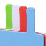 Set mit 4 Schneidebrettern für verschiedene Lebensmittel farbe mehrfarbig fünfte Ansicht
