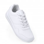 Weiße Sneaker mit passenden Schnürsenkeln, Größe 43 vierte Ansicht
