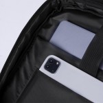 Laptop-Rucksack aus Kunstleder mit Vordertasche, 15” fünfte Ansicht