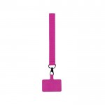 Schlüsselband aus Polyester zum Anbringen einer Ausweishülle farbe pink erste Ansicht