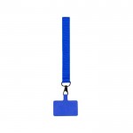 Schlüsselband aus Polyester zum Anbringen einer Ausweishülle farbe blau erste Ansicht