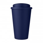 Kaffeebecher To Go aus Kunststoff Farbe dunkelblau zweite Vorderansicht