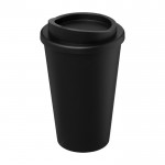 Kaffeebecher To Go aus Kunststoff Farbe schwarz