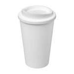 Kaffeebecher To Go aus Kunststoff Farbe weiß