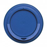 Kunststoffbecher To Go mit Tasche Farbe blau zweite Ansicht