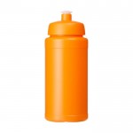 Hochwertige Sportflasche als Werbegeschenk Farbe Orange zweite Vorderansicht