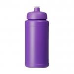 Hochwertige Sportflasche als Werbegeschenk Farbe Purpurfarben zweite Vorderansicht