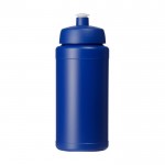 Hochwertige Sportflasche als Werbegeschenk Farbe Blau zweite Vorderansicht