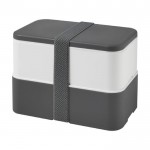 Brotbox mit zwei Böden Farbe Grau
