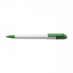 Kugelschreiber mit weißem Gehäuse und Jumbo-Füllung Farbe Grün erste Ansicht