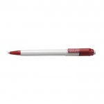Kugelschreiber mit weißem Gehäuse und Jumbo-Füllung Farbe Rot erste Ansicht