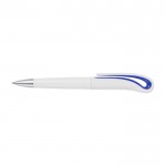 Kugelschreiber in Schwanenform mit Clip Farbe Köngisblau zweite Ansicht