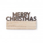 Magnet mit Botschaft Merry Christmas Farbe Natur erste Detailbild
