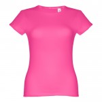 Damen-T-Shirts aus Baumwolle bedrucken Farbe pink